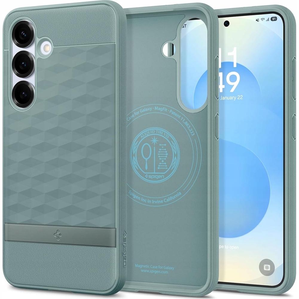 Pouzdro pro Galaxy S25+ Plus Spigen Parallax Mag pro MagSafe matné geometrické