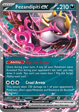 Pokemon TCG Darkness - Fezandipiti ex (ASC 142)
