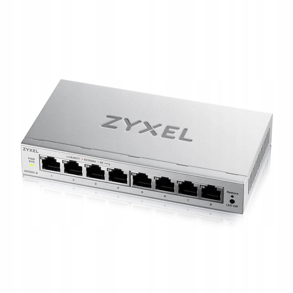 Switch Zyxel GS1200-8 v3 8xGbE Web Smart