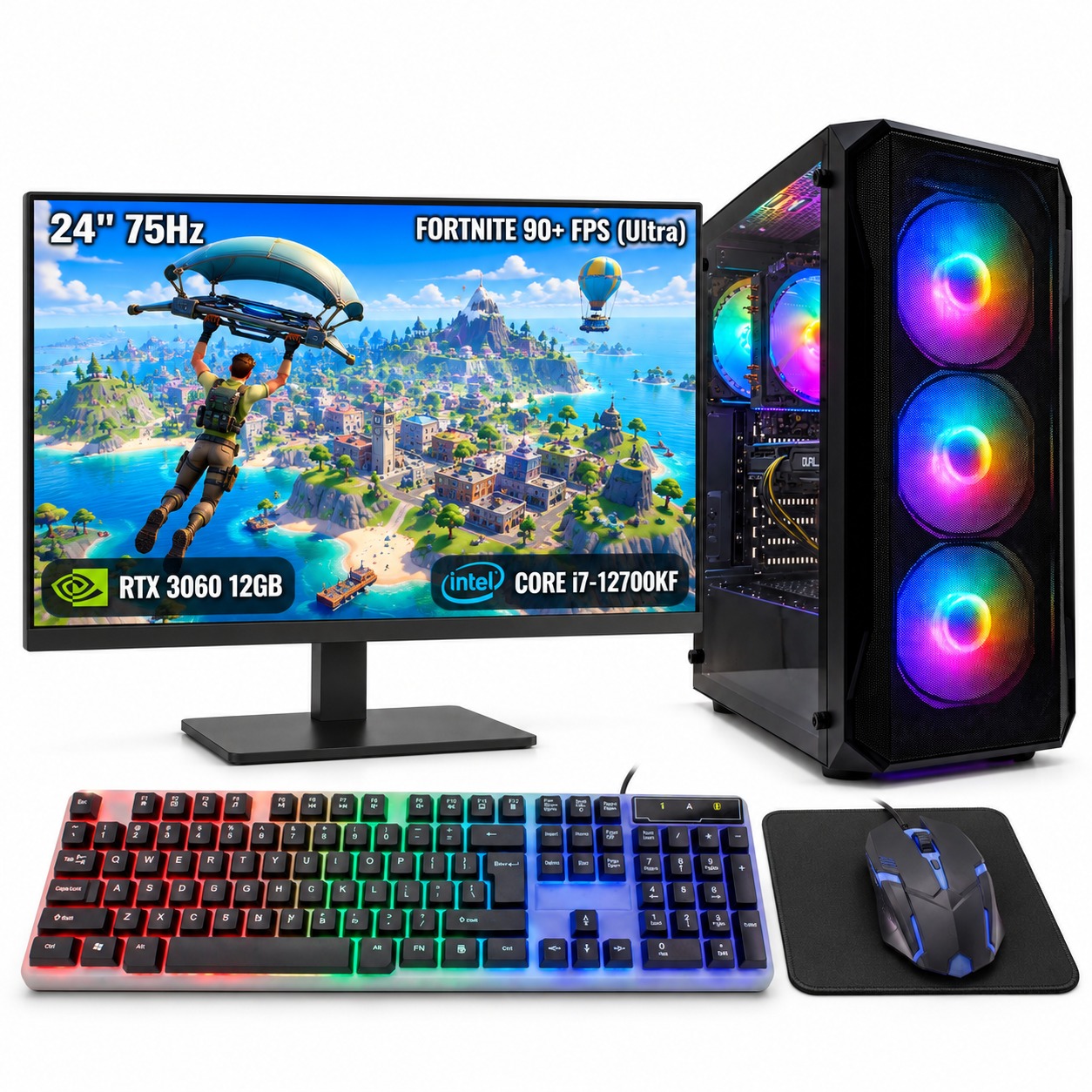 Herní Set Gamer Expert I7 32GB Rtx 3060 12GB Monitor