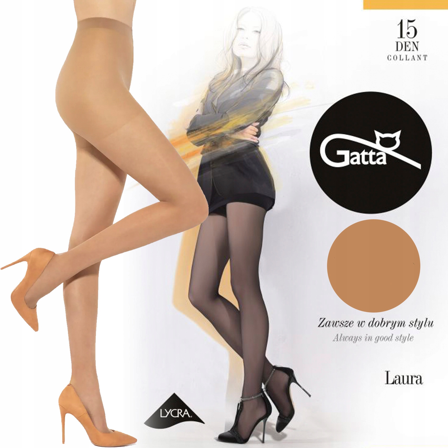 

Rajstopy Gatta-laura Lycra Beige roz. 2-S