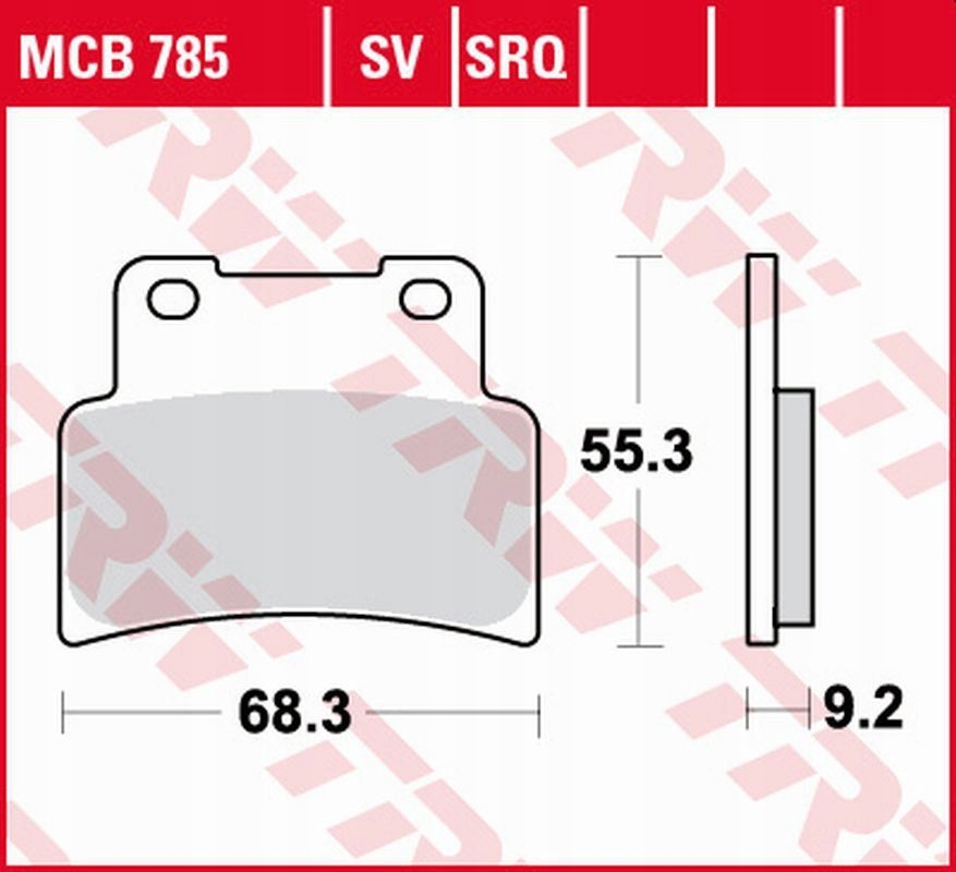 Trw Lucas Zf Brzdové Doštičky KH432 Sinter Track Aprilia Rs 125 '07-'13, Sl