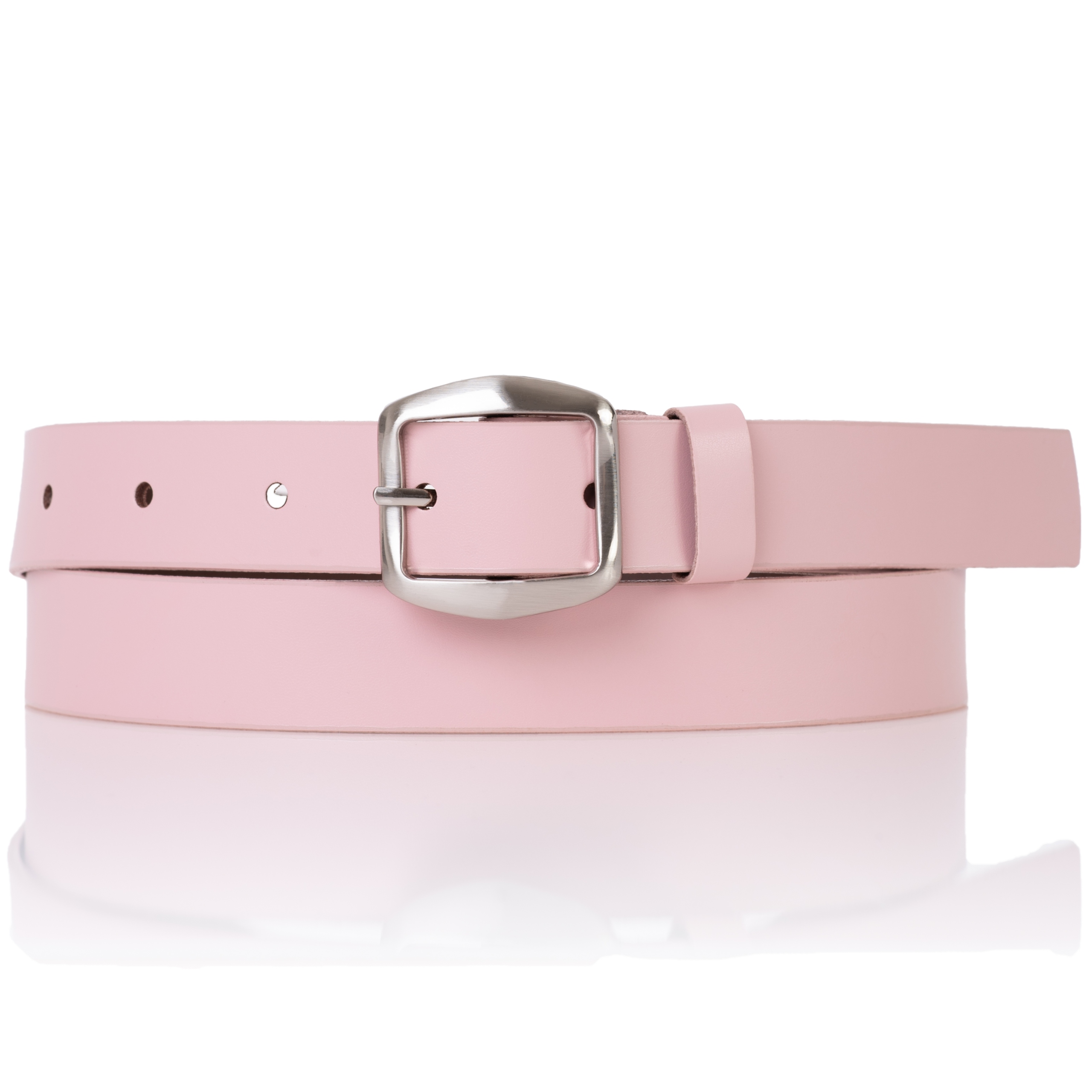 

Sepher Pasek skórzany Pudrowy Róż damski spodni