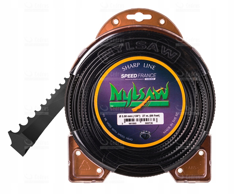 

Mocna Żyłka tnąca 3.5 mm 27m Nylsaw czarna Zęby
