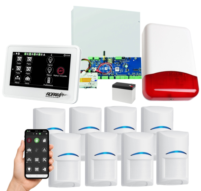 Ropam Neo Zestaw Alarmowy Wifi App 8 Czujek Bosch