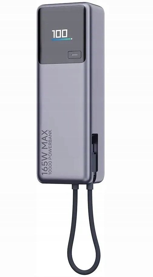 Powerbanka Xiaomi 10000 mAh Qc Pd 165W s vestavěným kabelem Usb C PB1165MI