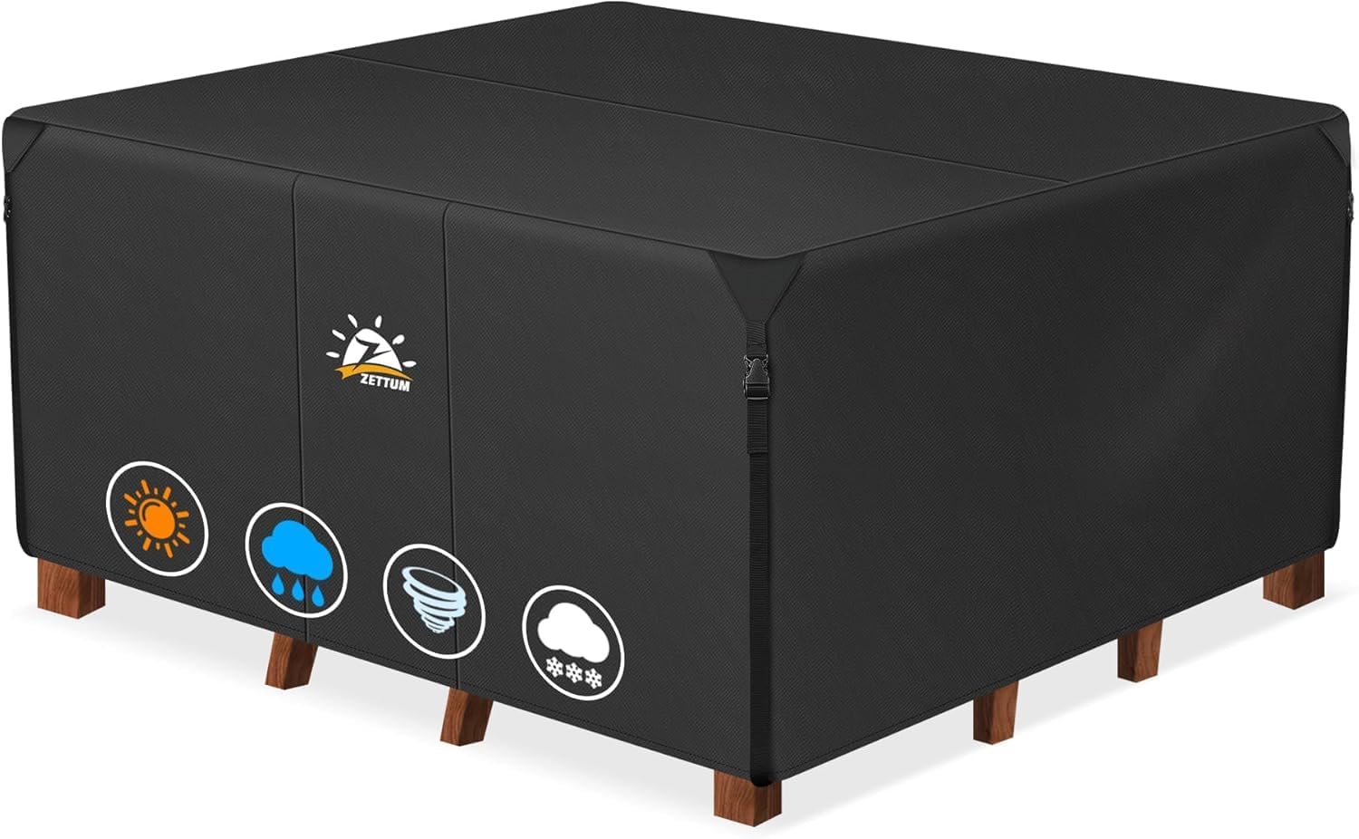 Pokrowiec Na Meble Ogrodowe Plandeka Na Stół Krzesła 190x190x73CM