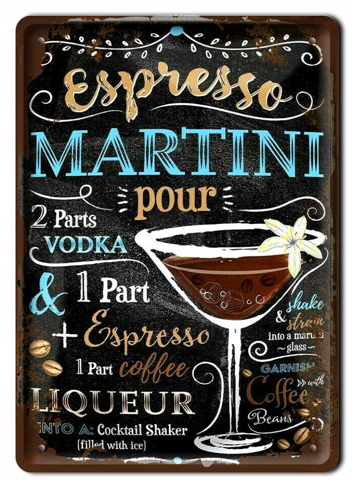 Martini Plakat Metalowy Szyld Obrazek Retro #20012