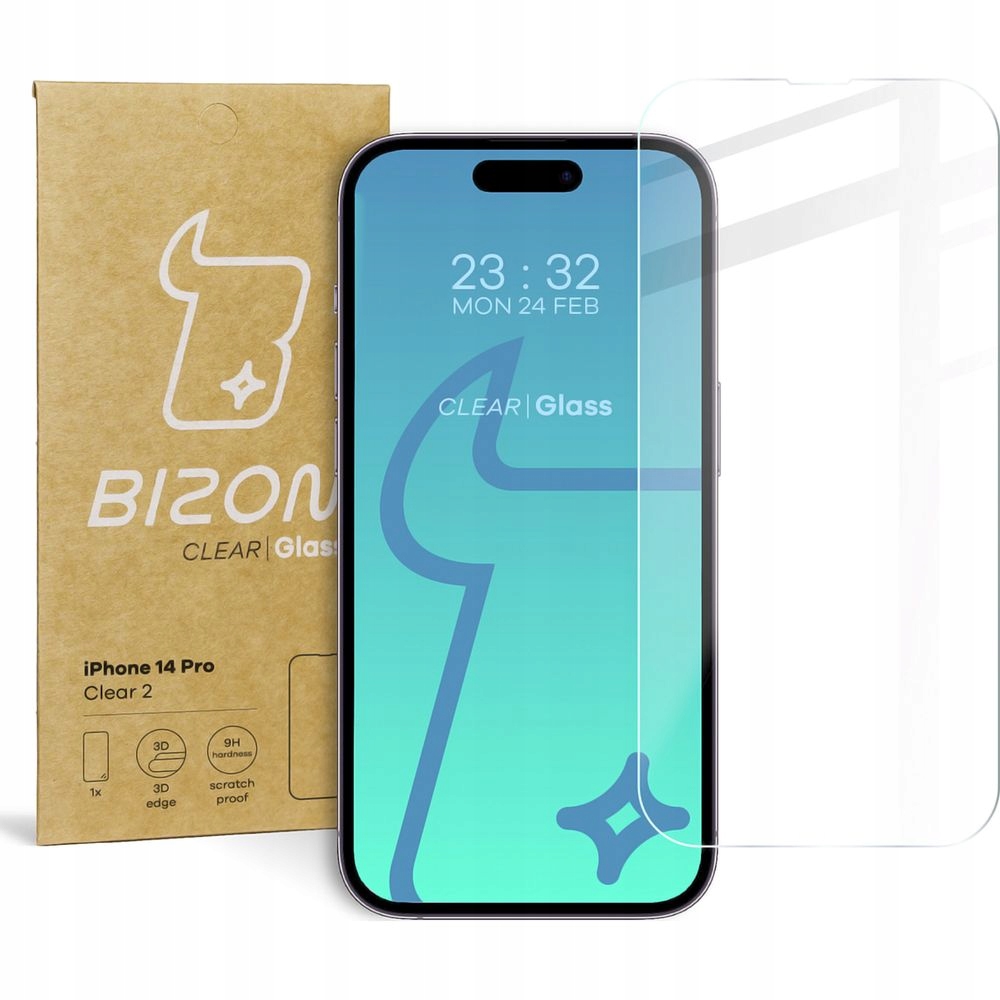 

Szkło hartowane Bizon Clear 2 do iPhone 14 Pro