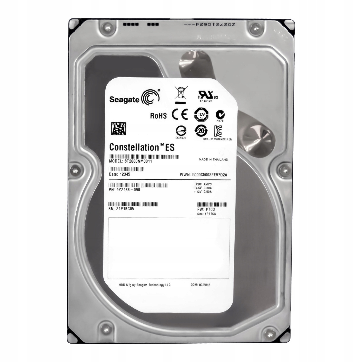 Seagate Constellation Es 2TB 7.2K 64MB Sata III 3.5'' ST2000NM0011