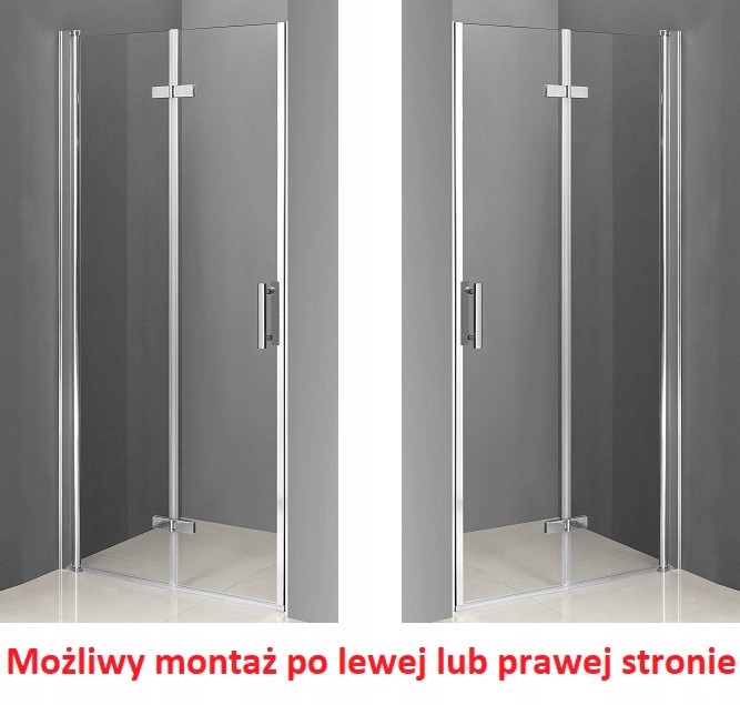 5mm BEZRAMOWE Drzwi składane 95 regulacja 94-97cm Marka Lavado