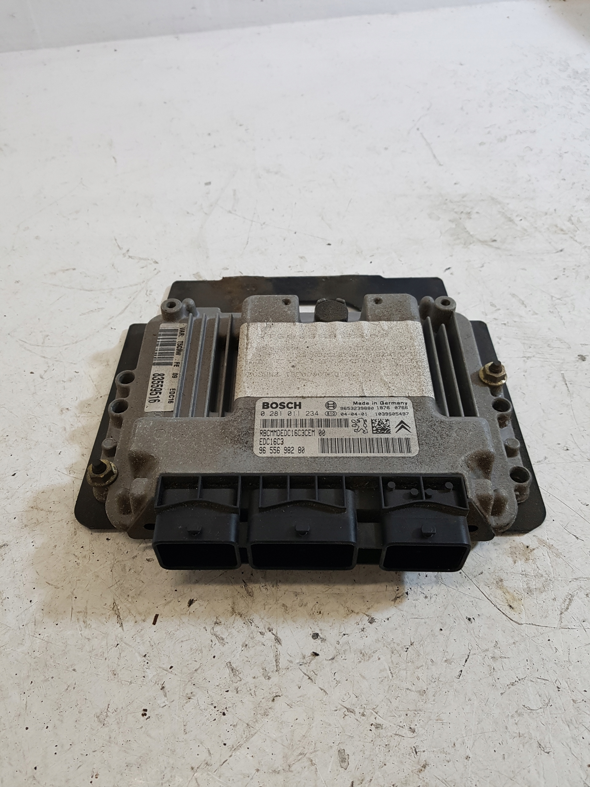 computer of the engine control unit PEUGEOT 307 1.6 HDI