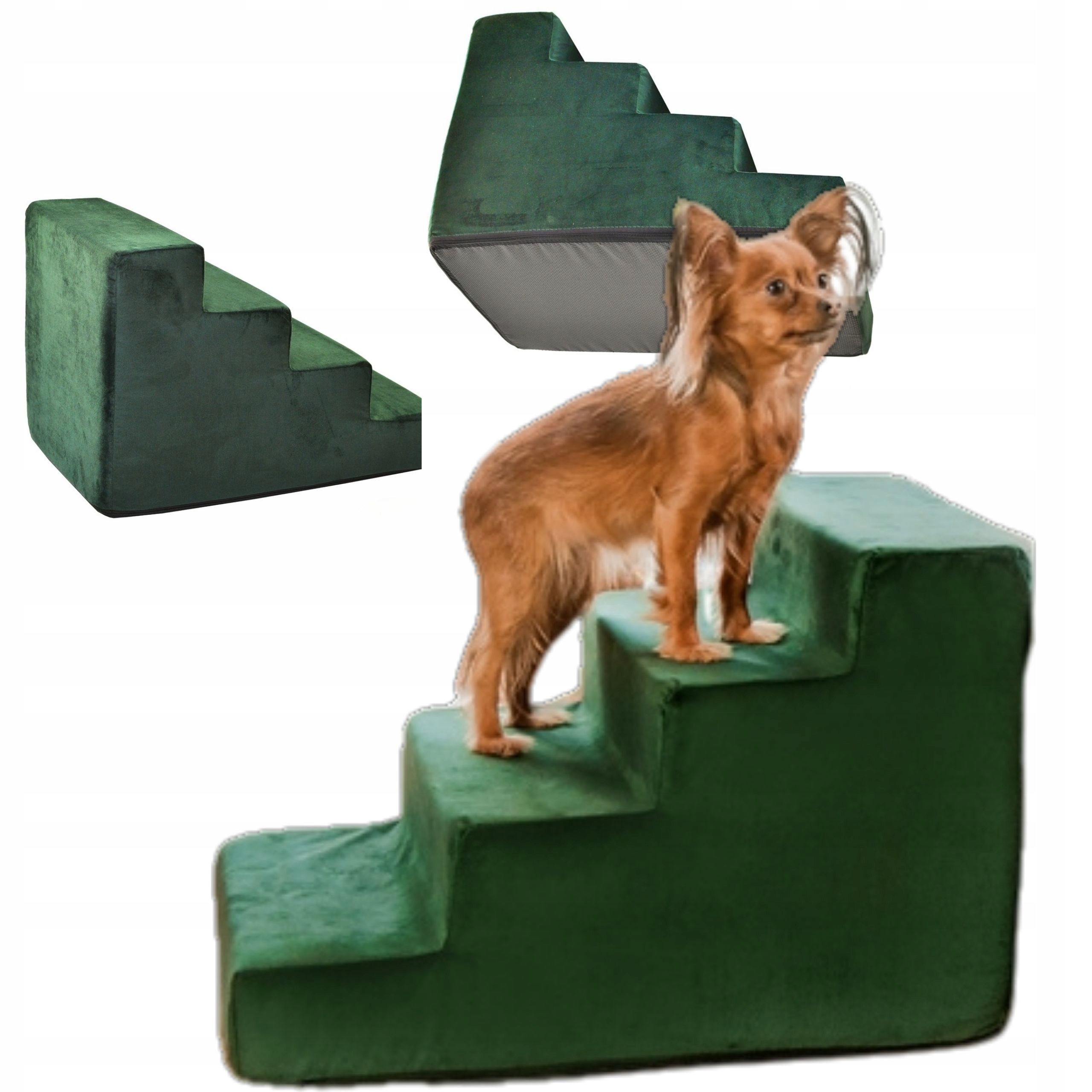 Schodky Rampa pro psa kočku 4 stupně Protiskluzové schody 40 cm Plošina