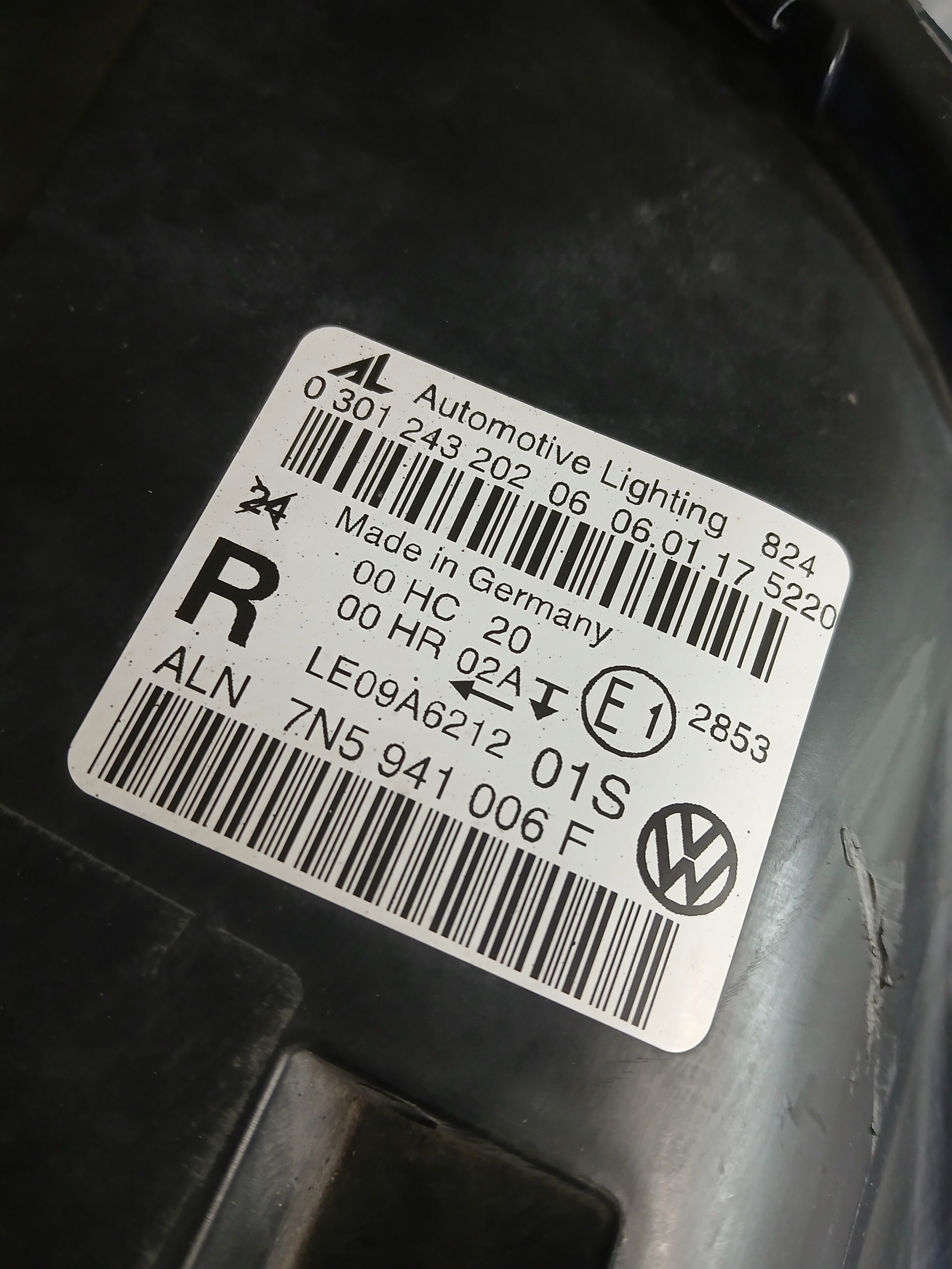 light front right SEAT ALHAMBRA 7N 10- 7N5941006F