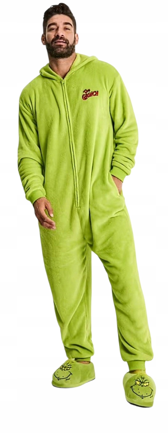 Grinch overal pyžamová kombinéza S/m dárek