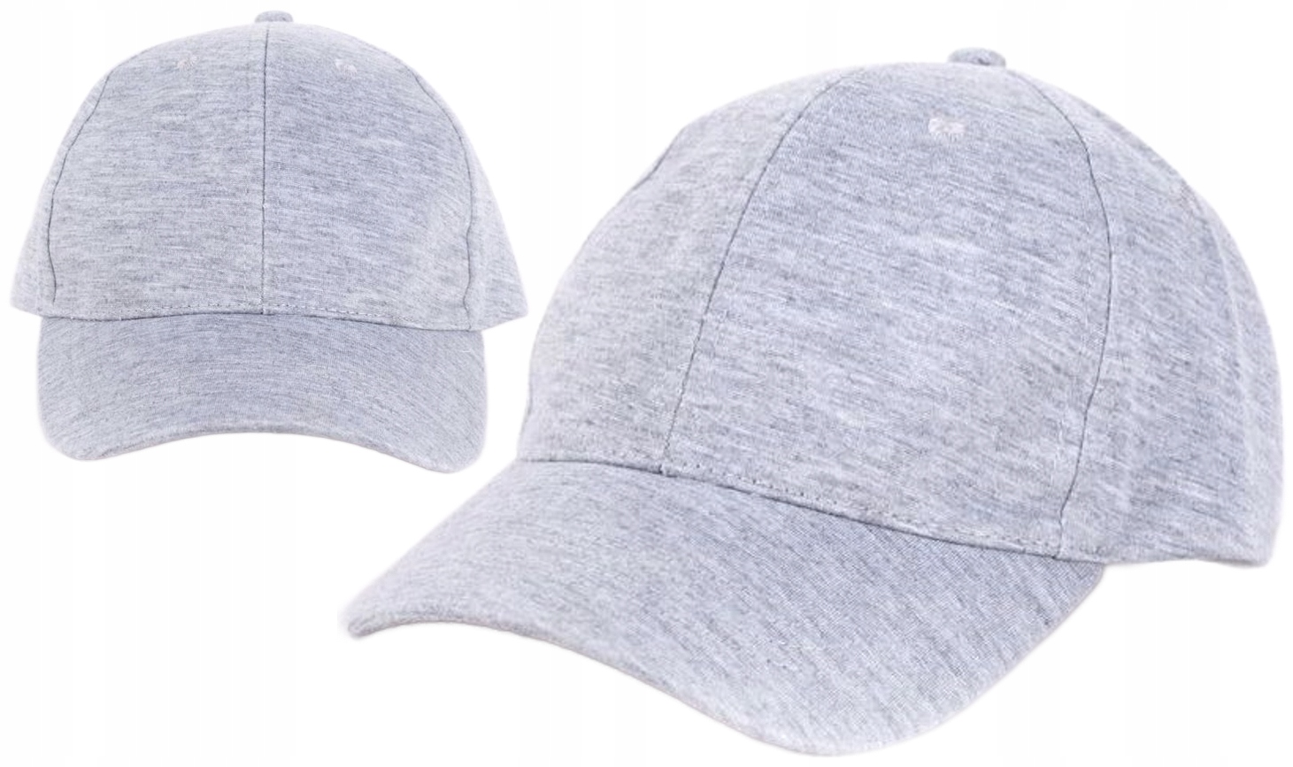 CZAPECZKA Z DASZKIEM CZAPKA DLA CHŁOPAKA JEDNOKOLOROWA SZARA YOCLUB 50-54