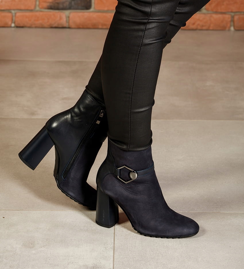 Dámské kotníkové boty Higo 1592 Námořnická Modrá 37, Námořnická Modrá