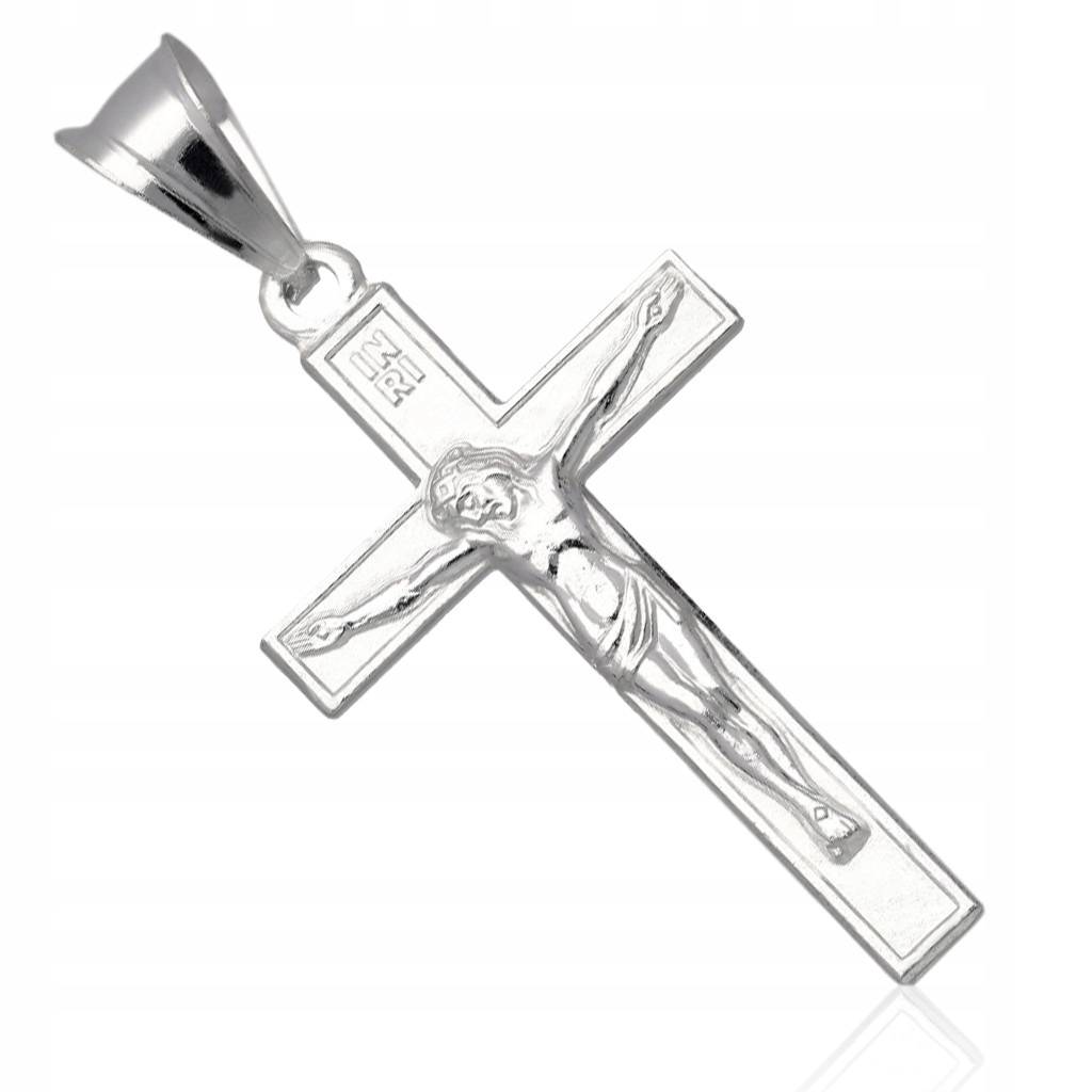 Krzyżyk srebrny z wizerunkiem srebro pr.925