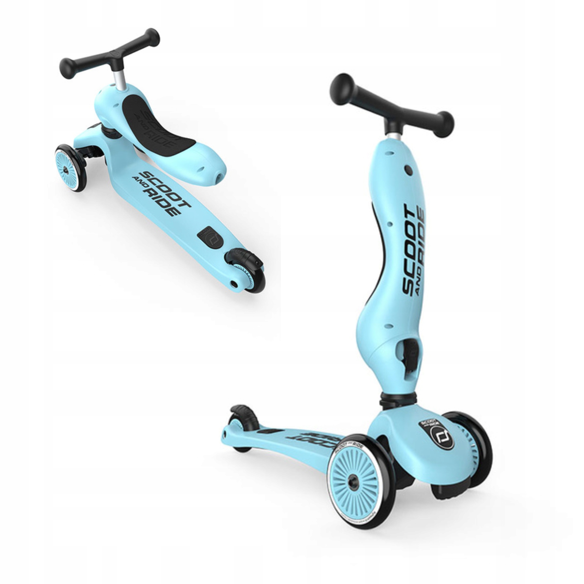 Scoot and Ride Highwaykick 1 Blueberry Jeździk Hulajnoga dla dzieci 1-5 lat