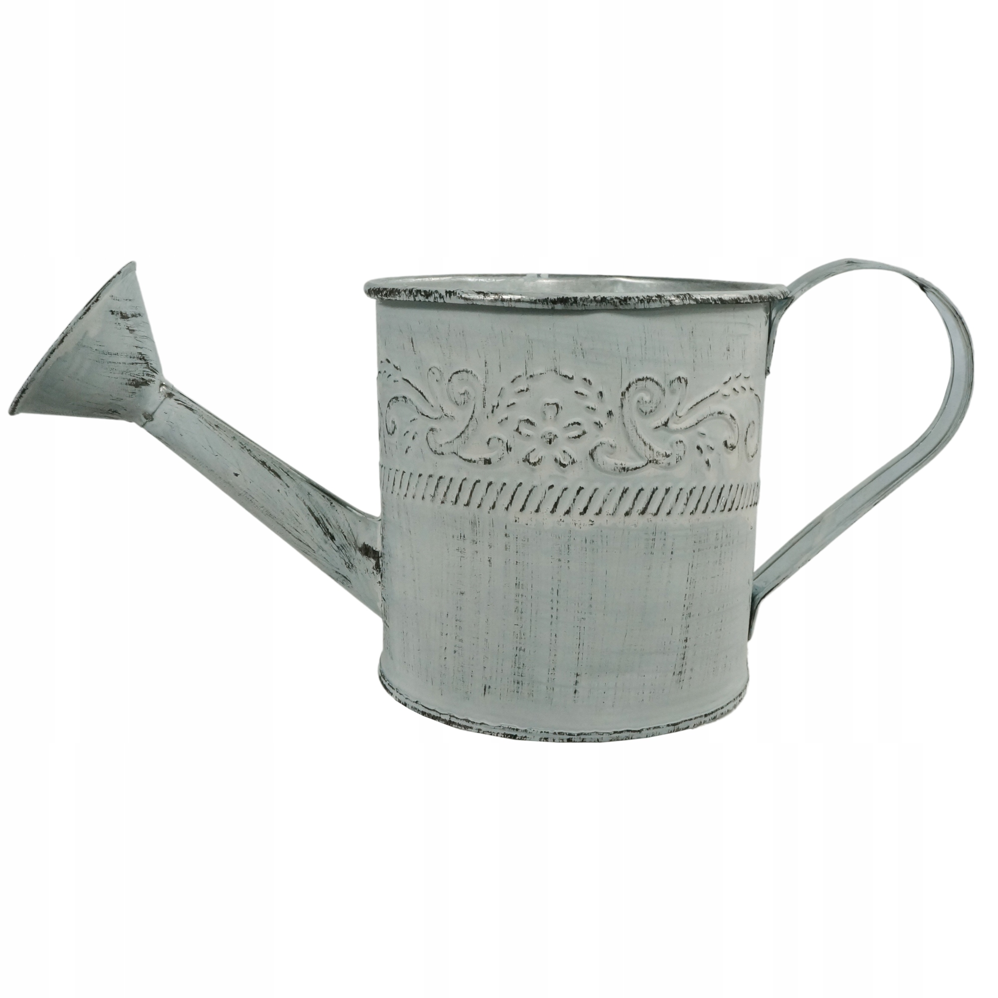 

Metalowa konewka osłonka doniczka 25 cm rustykalna