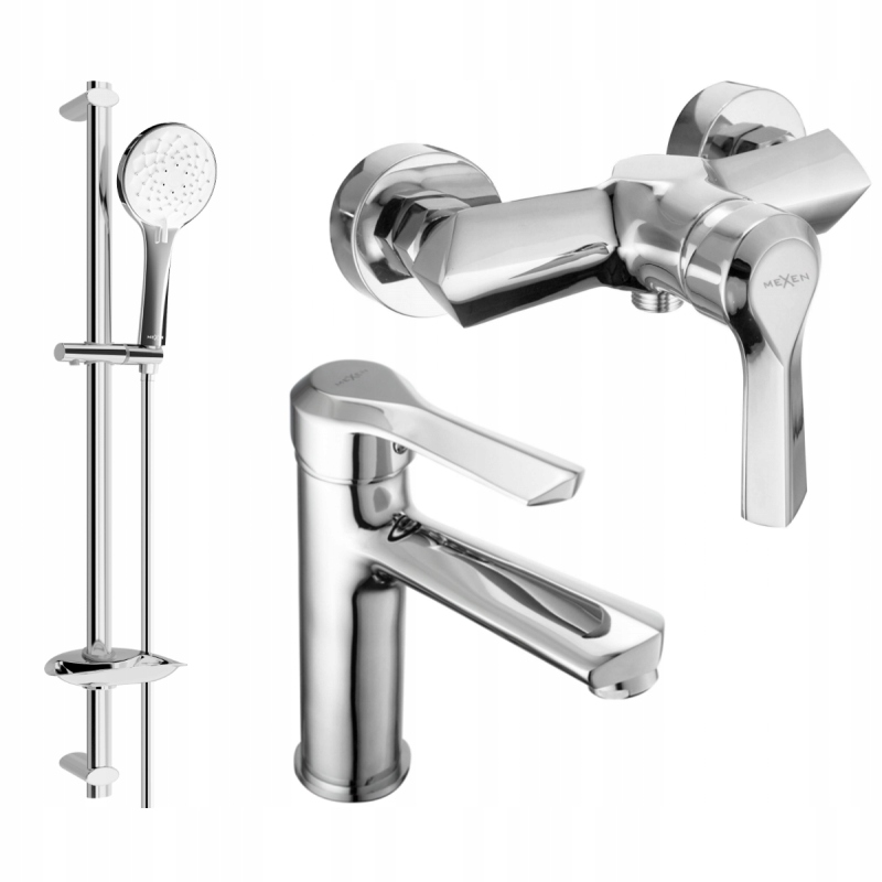 Mexen Sabre DB74 sprchová súprava, chrómová