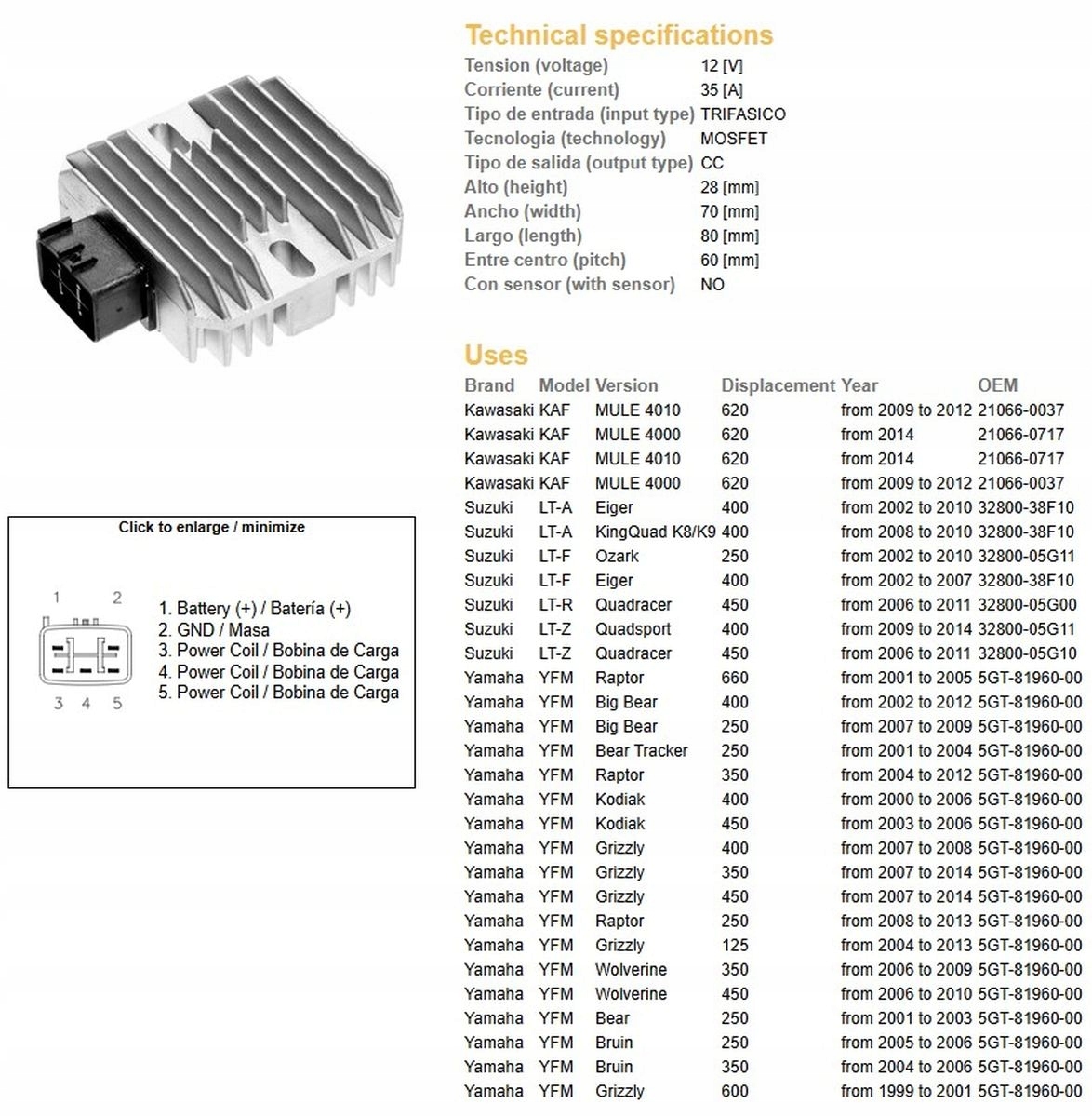 Dze 125/250/350/400/450/600/660 (rapror Big B)