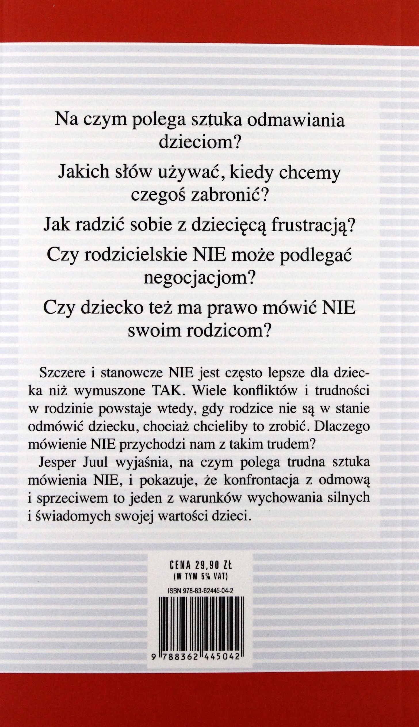 'NIE' Z MIŁOŚCI. MĄDRZY RODZICE - Silne dzieci - J Stan opakowania oryginalne