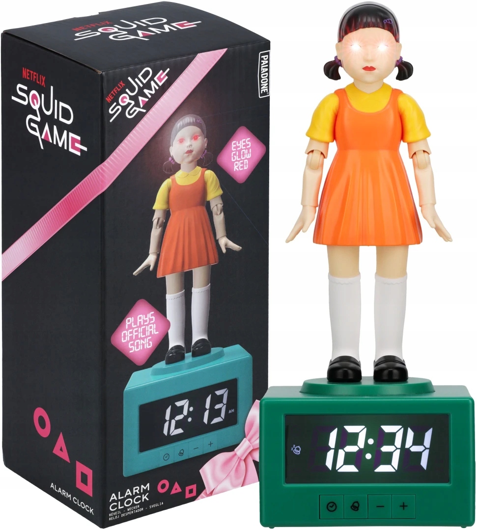 Paladone Squid Game Young Hee Budík Hodiny Licence Kolekce Dárek fanoušků