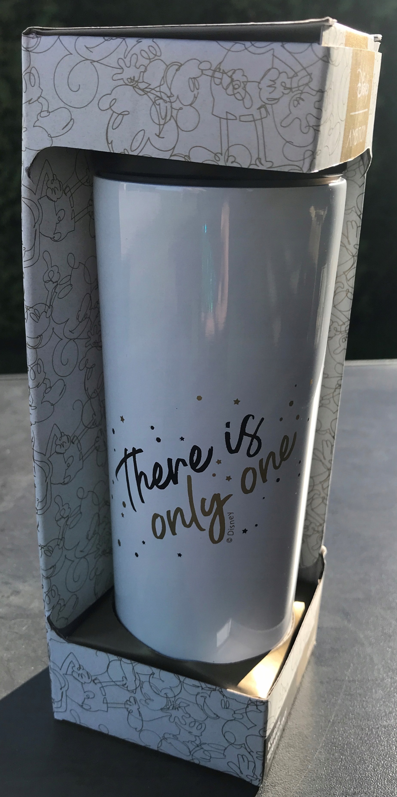 KUBEK TERMICZNY STALOWY MICKEY MOUSE BIDON TERMOS 400ml SZCZELNY DO SZKOŁY Kolor biały czarny złoty