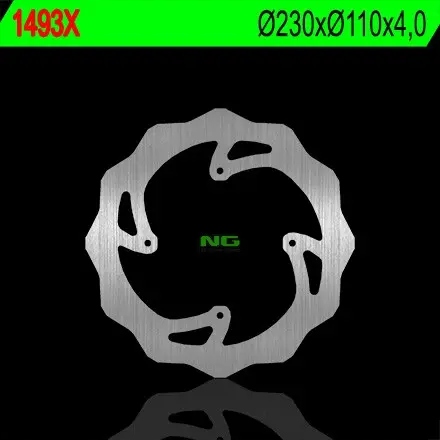 Brzdový kotúč Zadný (230X110X4) (4X6,5mm) Wave