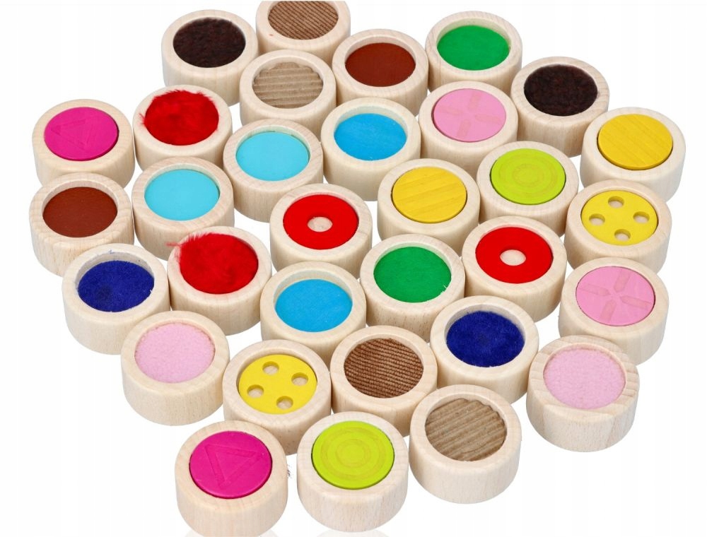 Gra Logiczna MEMORY DOTYKOWE + WOREK 32 ELEMENTY Marka Goki