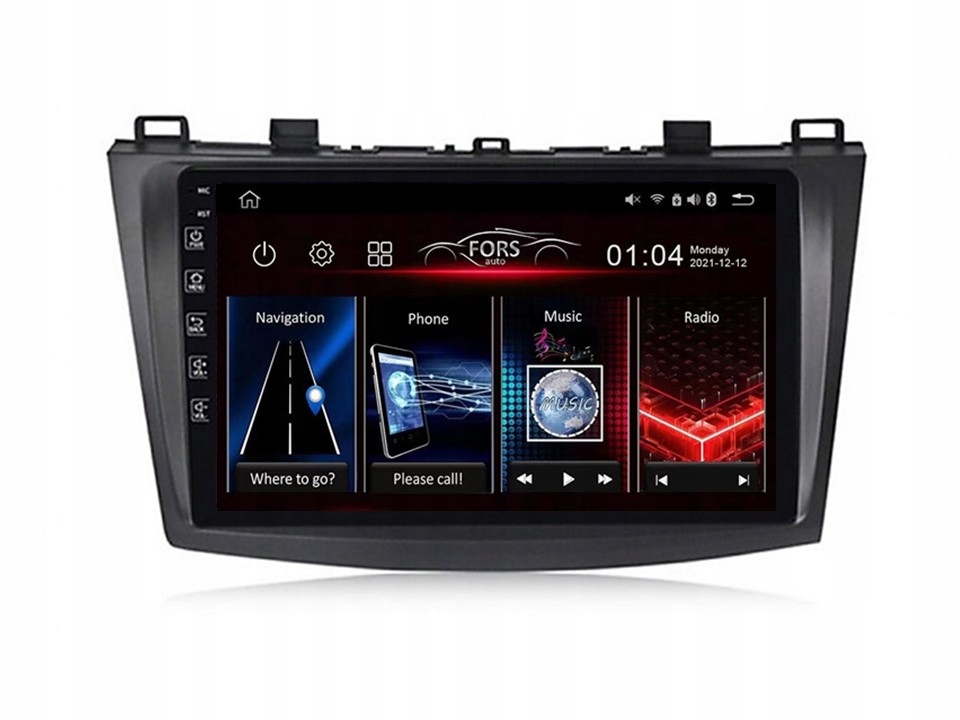 Android Autórádió FS2-Pro Mazda 3 2010-2016 2/32 CarPlay Android Auto 8 ...