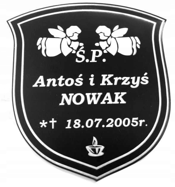 Tablica nagrobna tabliczka GRAWEROWANA GRUBA 3 mm EAN (GTIN) 5903919096124