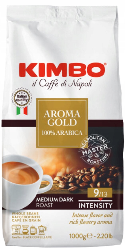 Levně Kimbo Aroma Gold Arabica kávová káva 1 kg