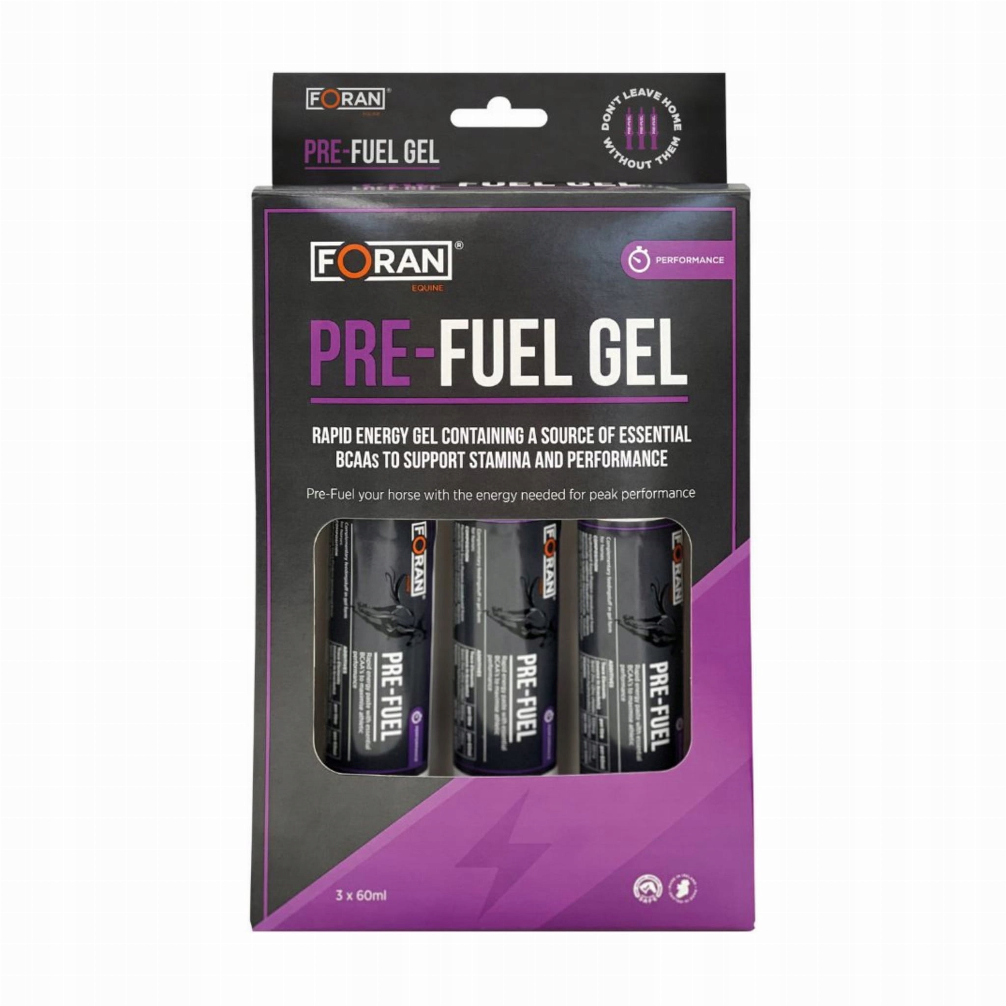 Foran Pre-Fuel Gel – Energetická pasta pro koně v injekční stříkačce – 60 Ml x 3 ml