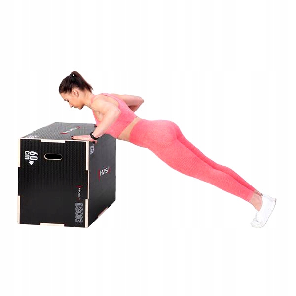 Skrzynia Treningowa do Ćwiczeń Jump Box Siłownia HMS Maksymalna waga użytkownika 300 kg