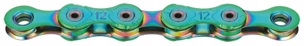 Řetěz na kolo Kmc X12L Aurora Green 12-rz 126 článků