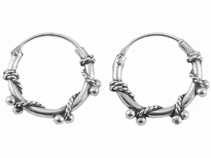 

Versil kolczyki koła kółka ozdobne 12mm srebro 925