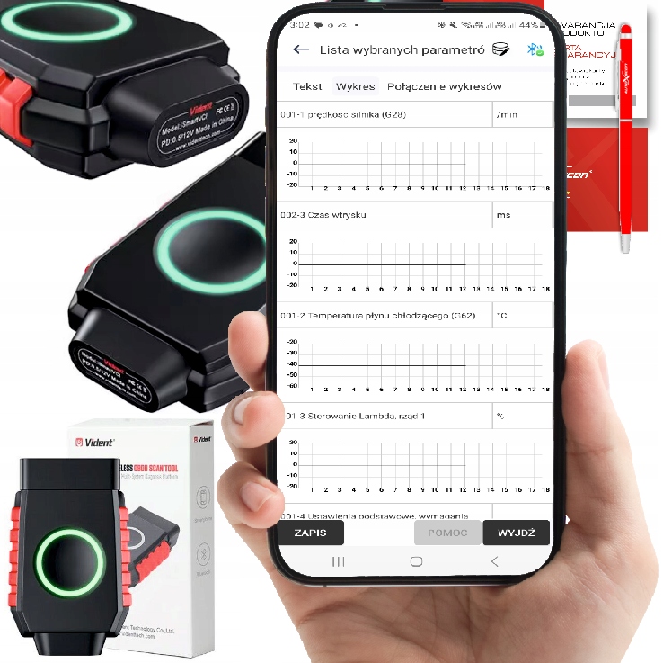 Diagnostické rozhranie Android Poľština Dpf Epb Olej Can Uds Canfd