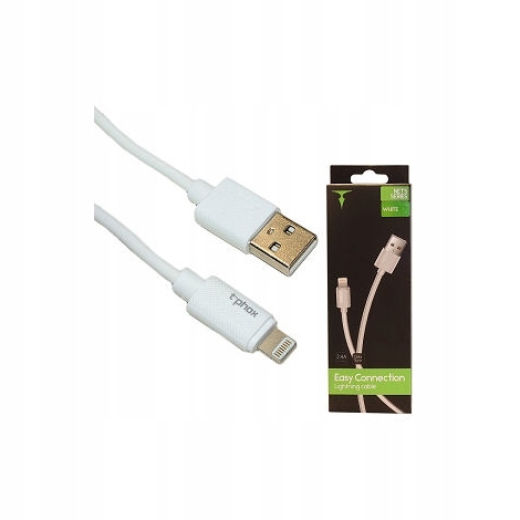

Kabel T-phox Nets Lightning 1,2m / 2,4a biały
