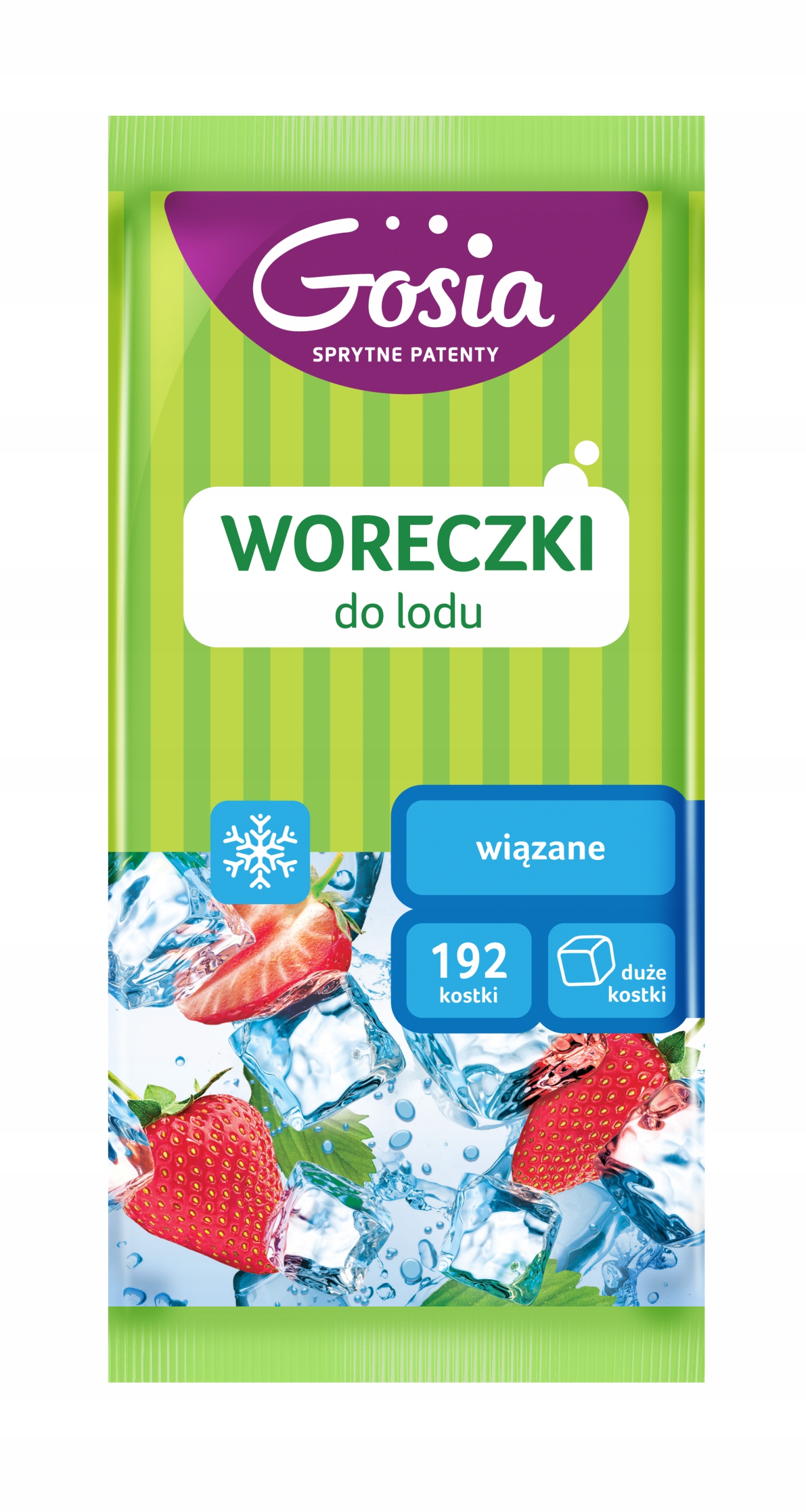 

Woreczki do lodu 192 kostki, wiązane, Gosia