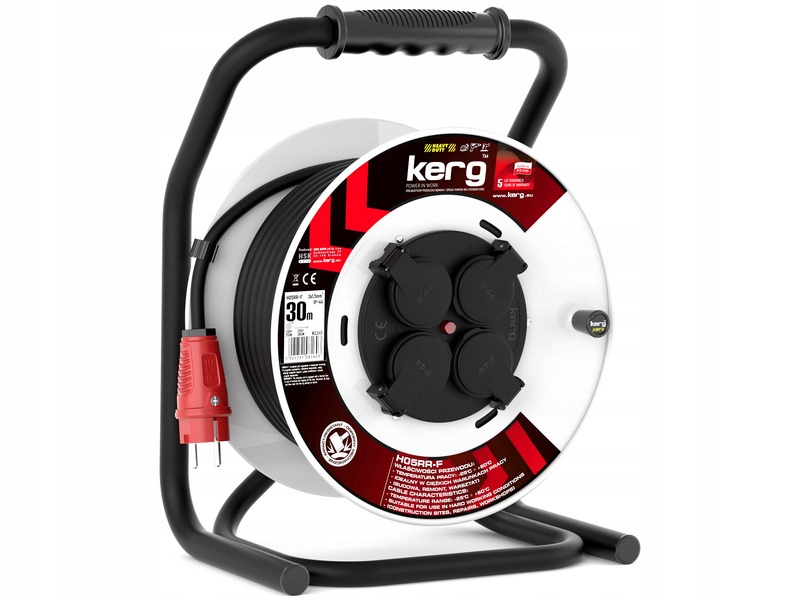 

Przedłużacz bębnowy Kerg W2245 (30 m, 3x 1.5mm)