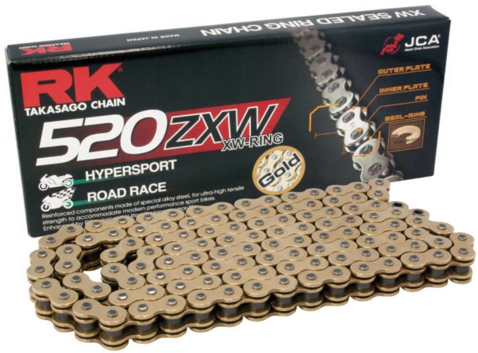 Řetězová sada Rk Honda Cbr 600 03-16 Nová