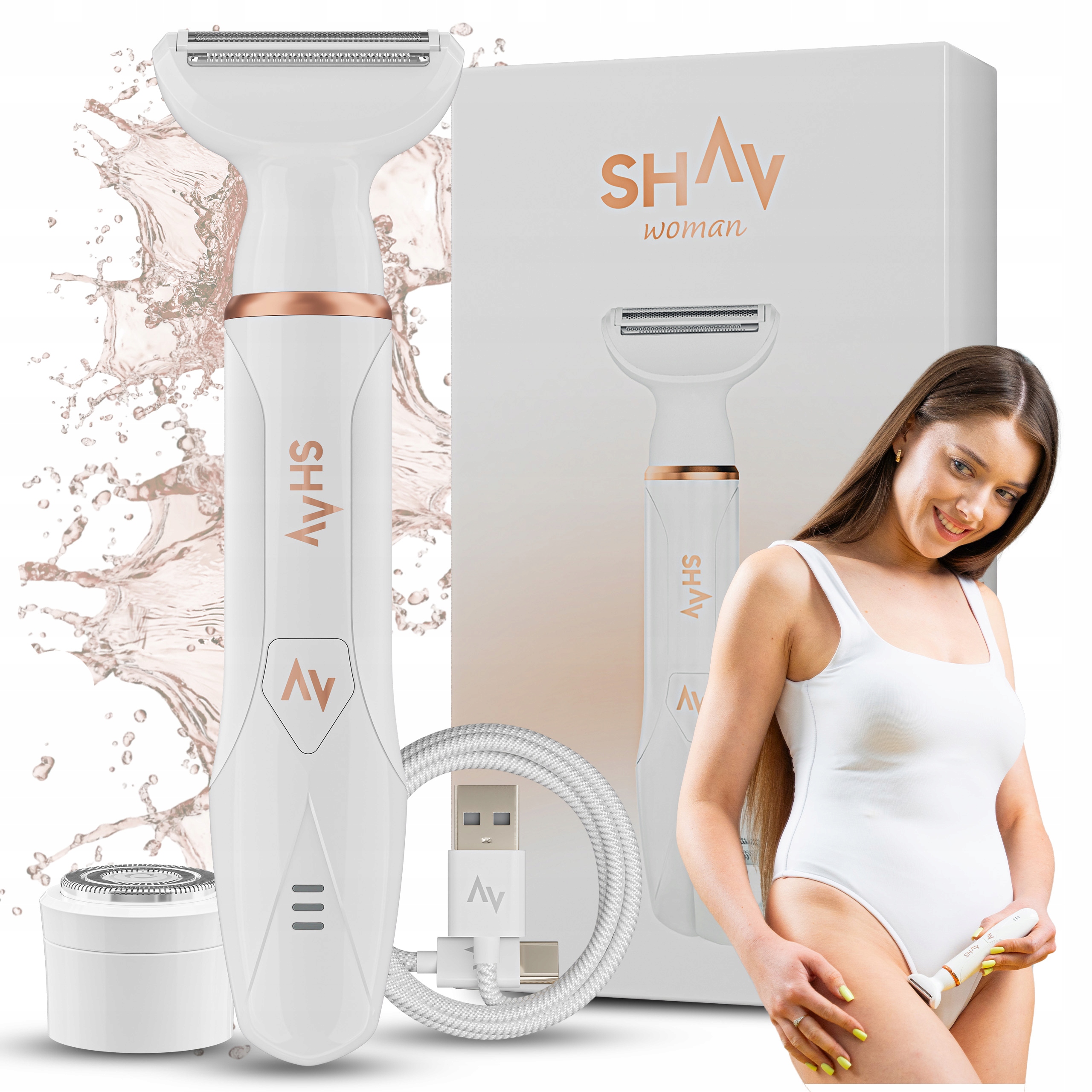 Shav Woman Golarka Damska Maszynka do Golenia dla Kobiet Depilator Ciała