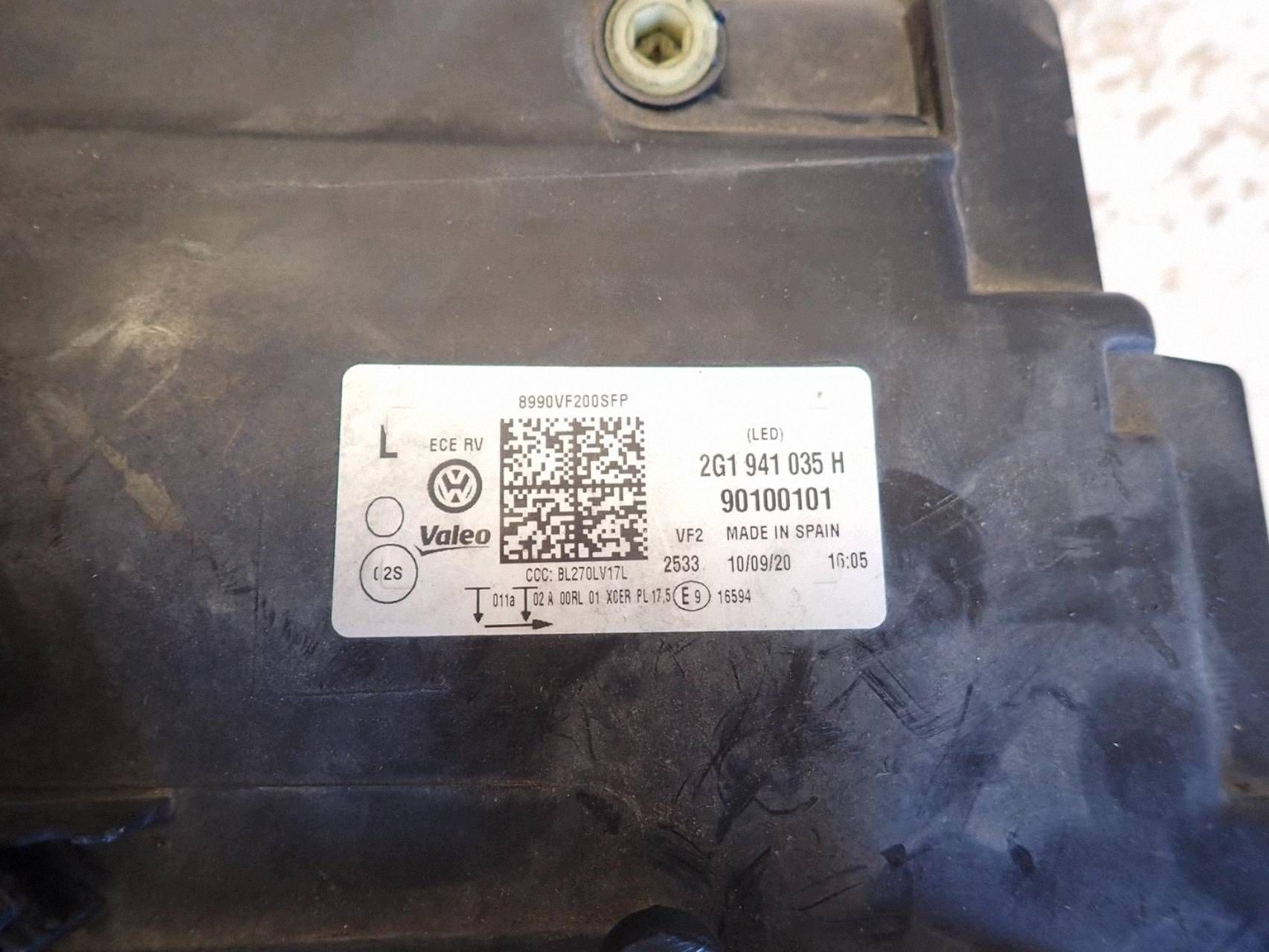 light front front left VW POLO VI 2017- FULL LED 2G1941035H