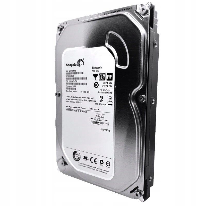 Seagate HDD 500GB 3,5" Format dysku 3,5