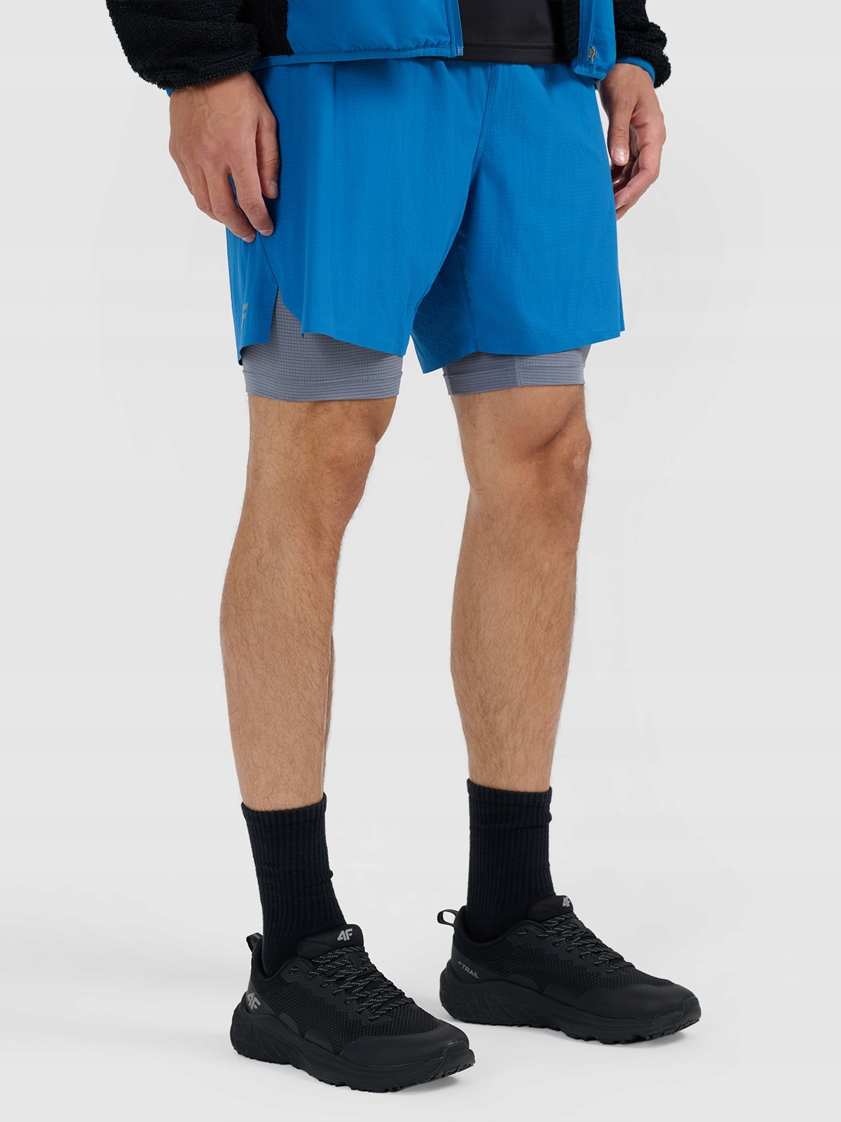 4F Nízké běžecké boty do terénu Original Trail pánské černé 44