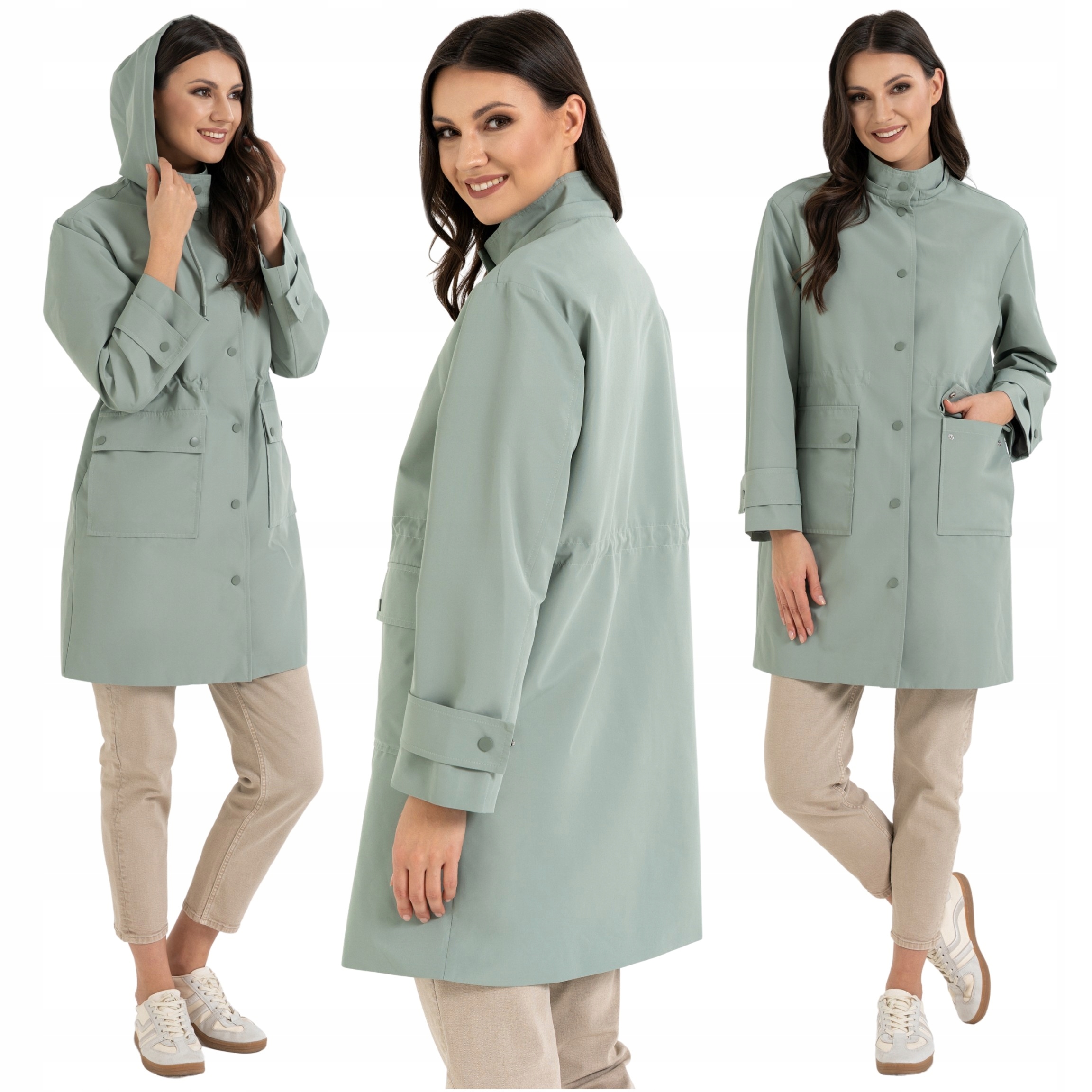 Dámská Bunda Parka Dešťová Přechodová Kabátek Moraj 3XL