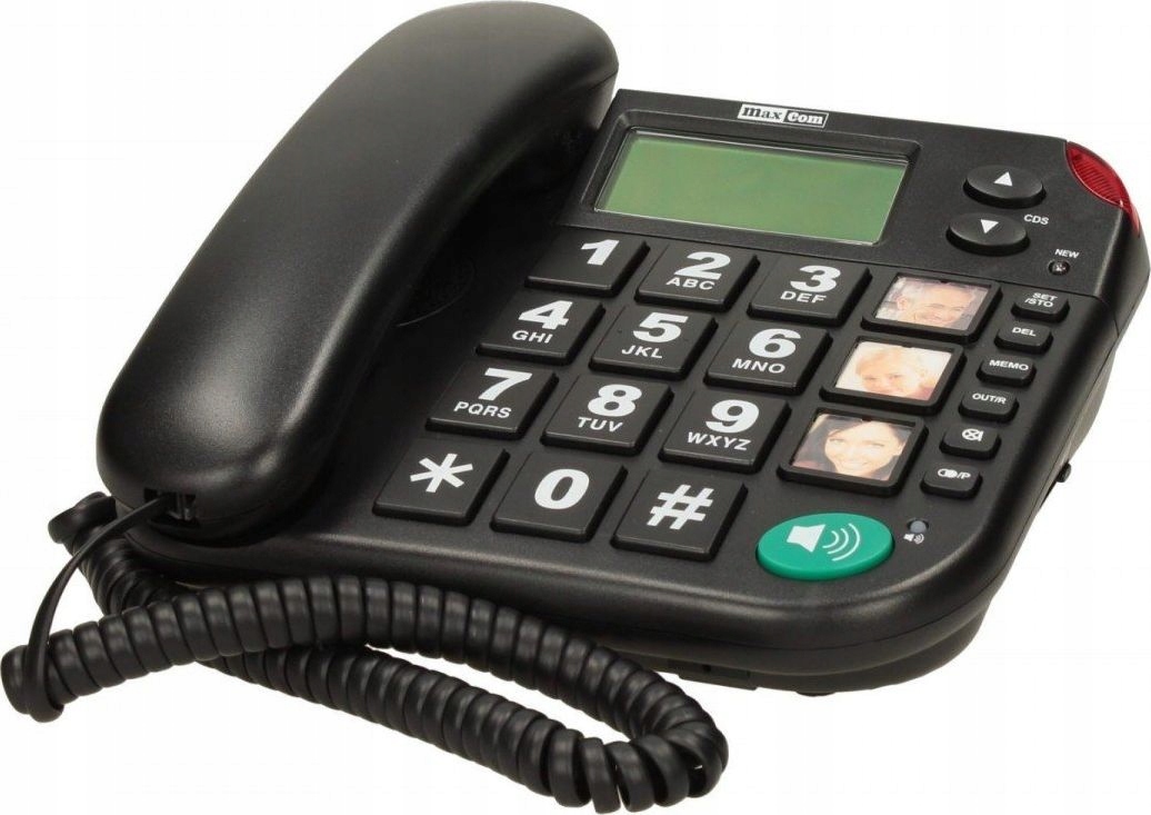 Telefon stacjonarny Maxcom KXT480 przewodowy czarny