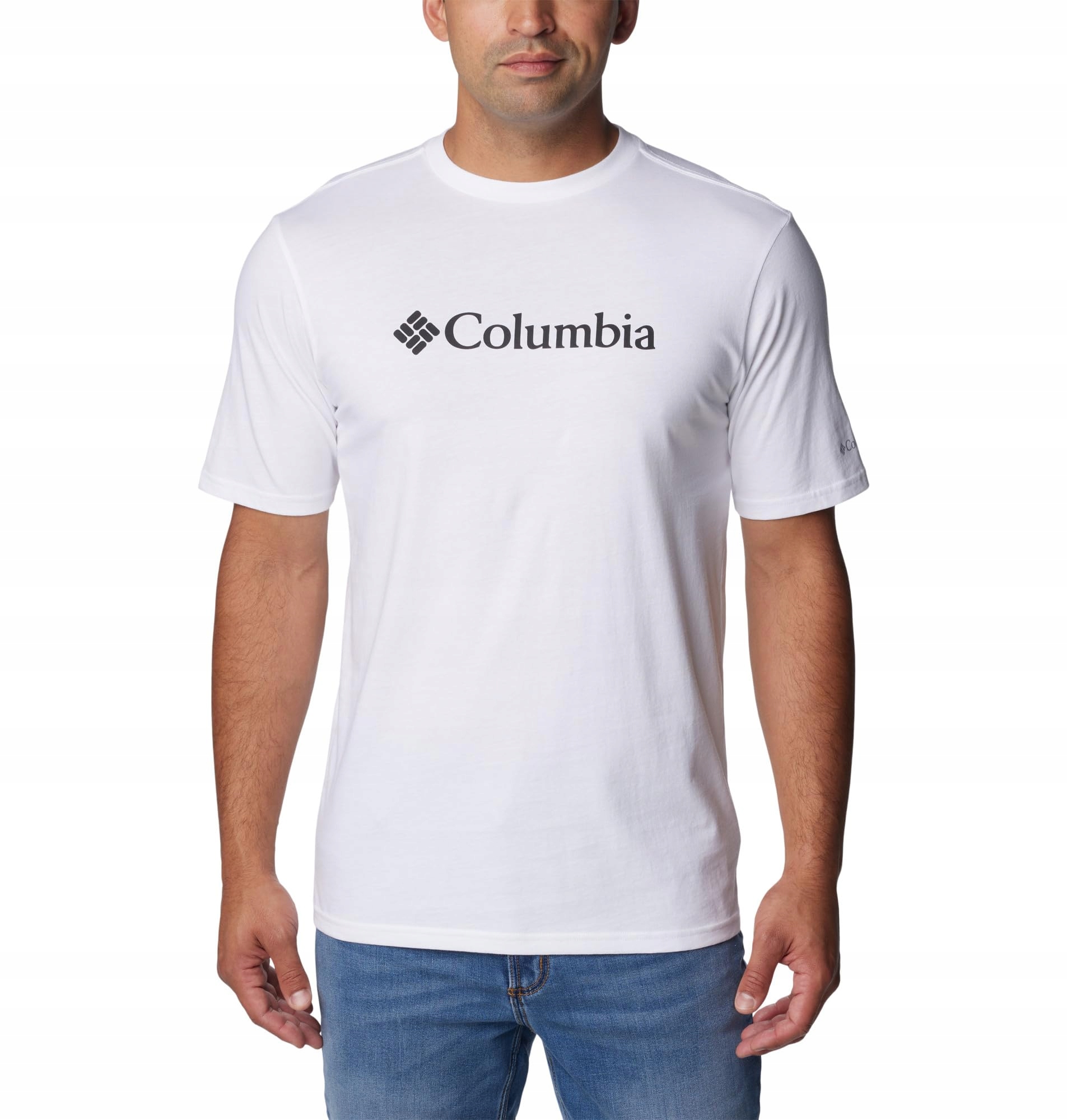 Koszulka Męska Columbia Csc Basic Biała Xs Oddychająca